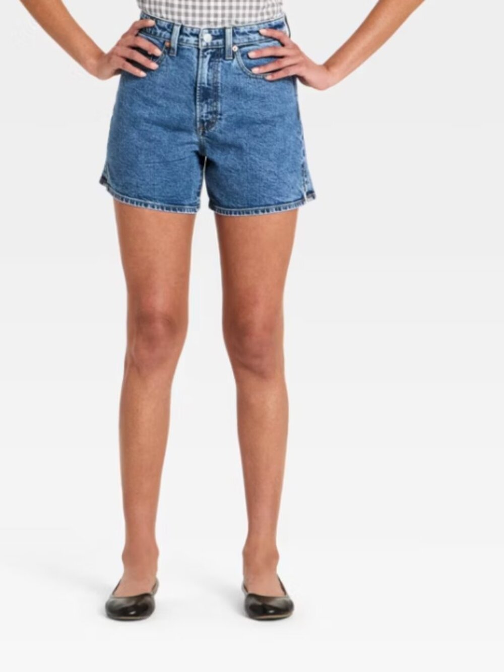 Women's High-Rise A-Line Denim Shorts - Universal Thread™